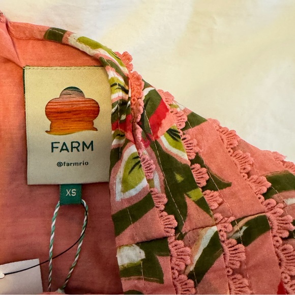 Farm Rio Soft Pink Aura Floral Mini Skirt size XS - Picture 6 of 7